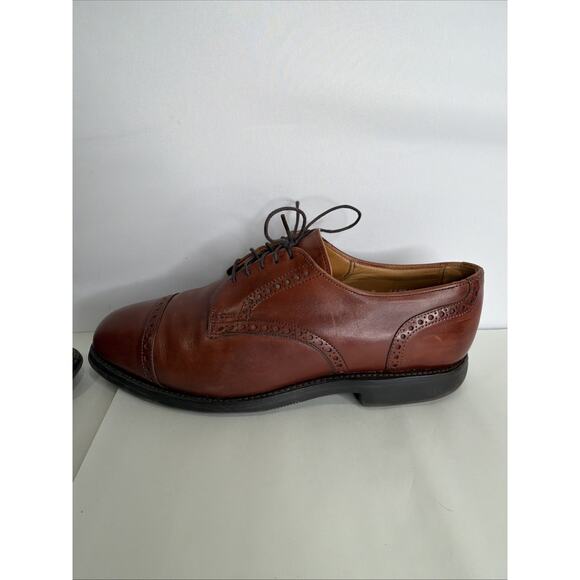 Allen Edmonds Mens Benton Cap Toe Oxford Shoes 8.5 D Chili Brown Leather Vibram main image 5